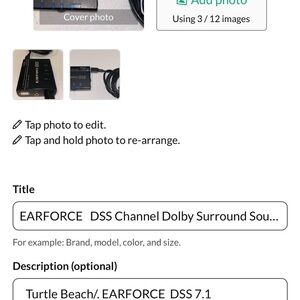 Turtle Beach EARFORCE DSS 7.1 Surround Sound Adapter